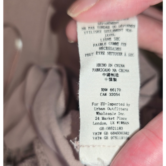 Free People Feel Free Top Taupe M Boho Festival Flowy Rayon Crochet - Picture 7 of 7